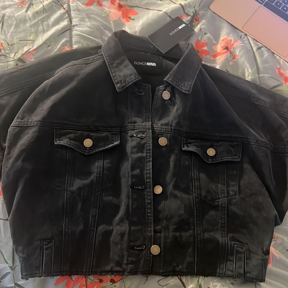 Denim black jacket - Picture 1 of 8
